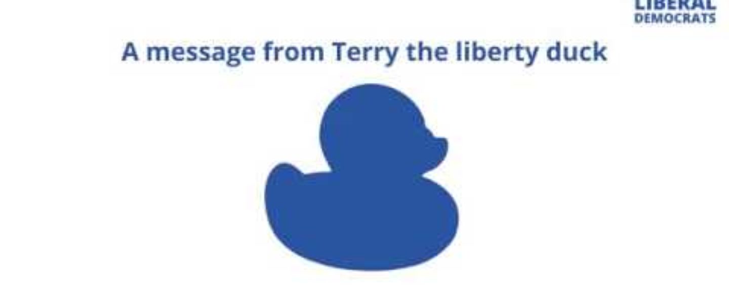 A message from Terry the liberty duck