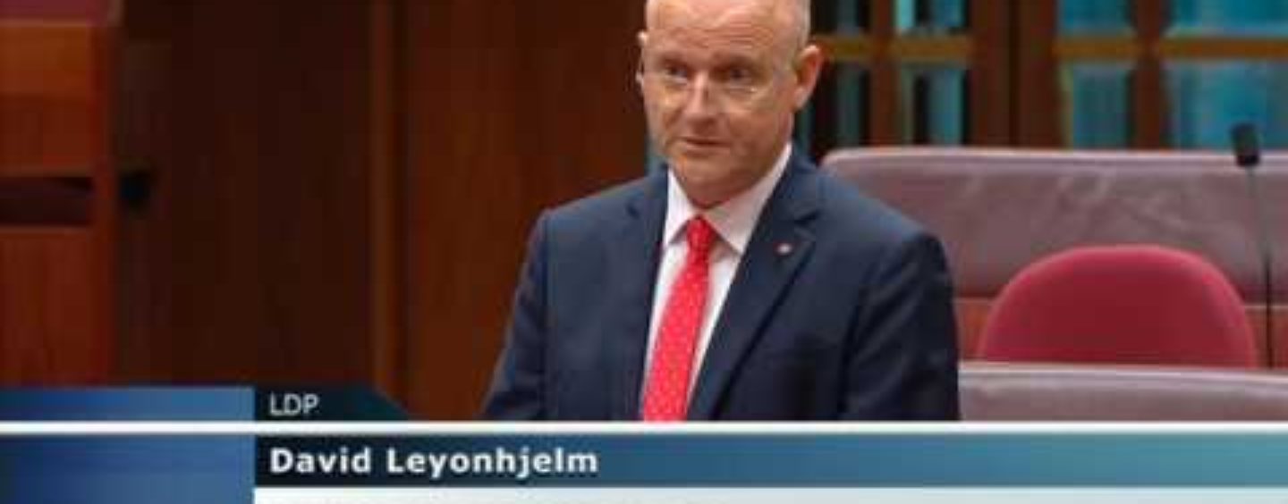 David Leyonhjelm on foreign donations to political parties